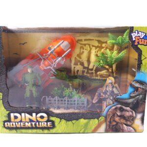 Dino Adventure super power Jetski, dini and dinosaur skeleton and Hunter